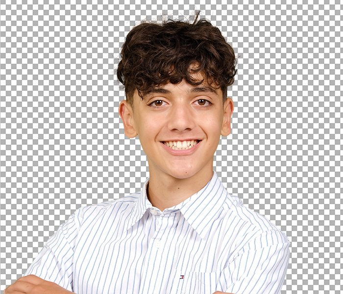 Portrait on a Grey Screen - Background Extraction