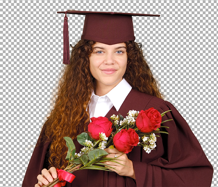 Graduation Portrait - Green Screen Background Removal