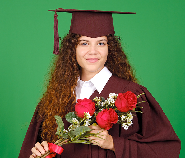 Green Screen Graduation Portrait